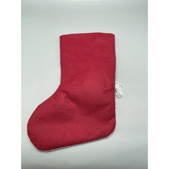 Christmas Stockings red cuff Merry Christmas plaid red green foe fur layer READ - Picture 8 of 8